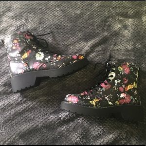 Madden Girl Flower Print Boots